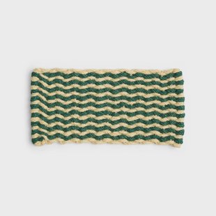 HAY - Coco Stripe Wave Deurmat Donker Groen/Wit
