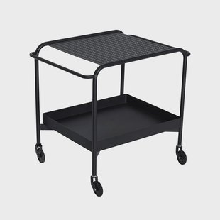 Hübsch - Push Trolley Zwart