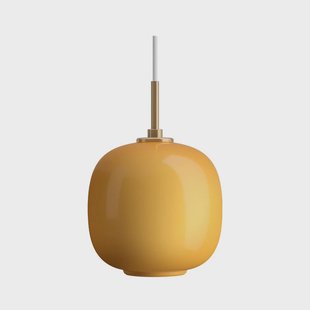 VL45 Radiohus hanglamp, Ø 18 cm, amber Louis Poulsen - Woonkamer - Glas