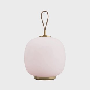 VL45 Radiohus accu-tafellamp messing/roze Louis Poulsen - Woonkamer - Glas