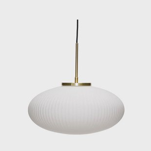 Hübsch - Serene Hanglamp Ellipse Wit
