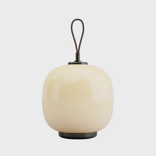 VL45 Radiohus accu-tafellamp, messing/geel Louis Poulsen - Woonkamer - Glas