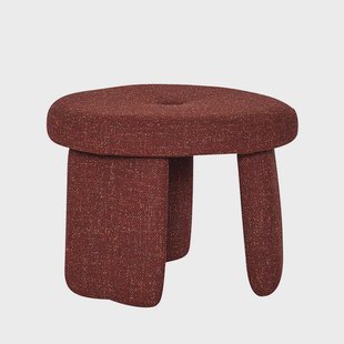 Hübsch - Rocco Poef Rood