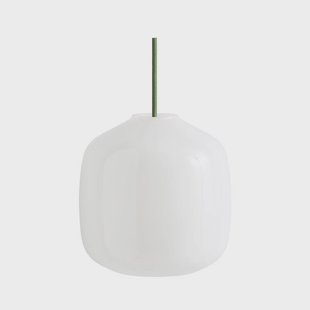 HAY - Buoy Glass 200 Hanglamp Opal/Garden Green