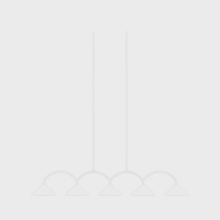 Globen Lighting - Curve 5 Hanglamp White