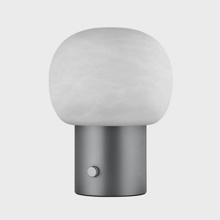 Blomus - Iris LED Taffellamp Alabaster Gunmetal