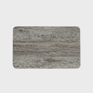 101 COPENHAGEN - Enkei dienblad Medio Earth Travertin zilver