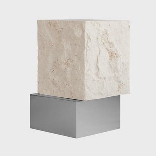 101 COPENHAGEN - Temple Tafel Tall Chrome/Limestone