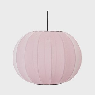 Made By Hand - Knit-Wit 45 ronde LED hanglamp, roze, Ø45cm