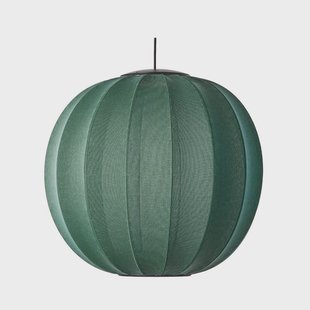 Made By Hand - Knit-Wit 60 ronde LED hanglamp, groen, Ø60cm