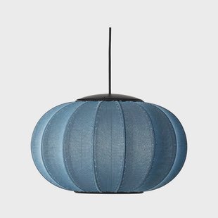 Made By Hand - Knit-Wit 45 Oval LED Hanglamp Blue Stone