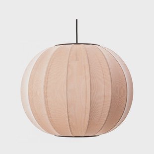 Made By Hand - Knit-Wit 45 ronde LED hanglamp beige Ø45cm, met de hand gemaakt