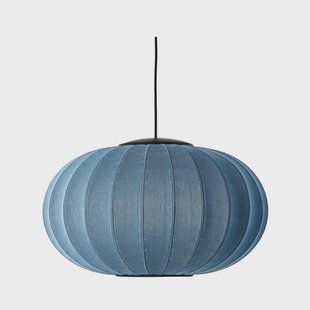 Made By Hand - Knit-Wit 57 Oval LED Hanglamp Blue Stone