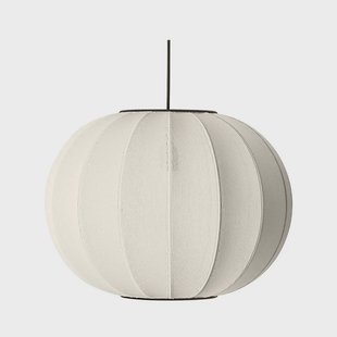 Made By Hand - Knit-Wit 45 ronde LED hanglamp, wit, Ø45cm