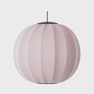 Made By Hand - Knit-Wit 60 ronde LED hanglamp, roze, Ø60cm