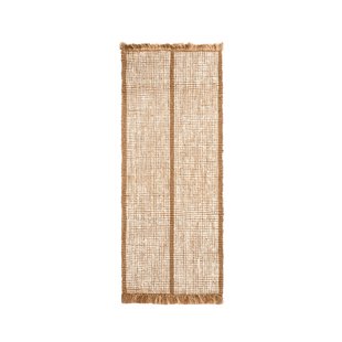 ferm LIVING - Athens Stripes tapijt 80 x 200 cm naturel/crème