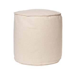 ferm LIVING - Aun Cotton Poef Ø40 Off-White