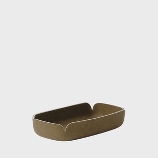 Muuto - Restore Dienblad 28x15,5 Brown Green
