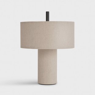 New Works - Margin Portable Taffellamp Beige Canvas