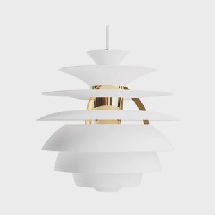 Louis Poulsen - PH Snowball hanglamp, wit/brons, Ø 40 cm