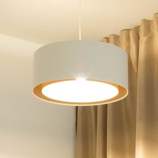 Maco Design Boho hanglamp, crème/beige, Ø 50 cm, hoogte 20 cm, jute