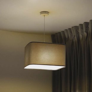 Maco Design Kwadro hanglamp, grijs, 40 x 40 cm, velours stof