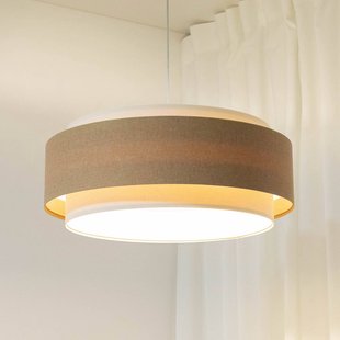 Maco Design Boho Elegant hanglamp, beige/crème, Ø 60 cm, textiel