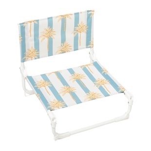Strandstoeltje palmboom - blauw/wit - 45x45x46 cm Strandstoeltje palmboom - blauw/wit - 45x45x46 cm