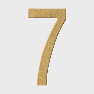 Intersteel Messing getrommeld huisnummer 7