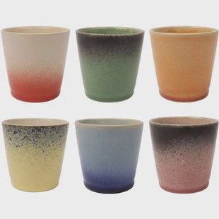 Studio Tavola Koffiekopjes - Senseo Kopjes - Fire - 200 ml - 6 stuks