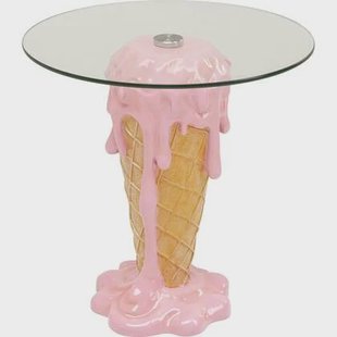 Bijzettafel ijs roze Ø48cm Kare Design Bijzettafel ijs roze Ø48cm Kare Design