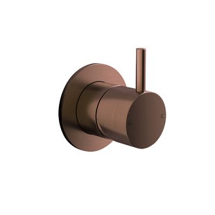 Afbouwdeel Inbouw Douchemengkraan Hotbath Cobber 1-hendel Geborsteld Koper PVD