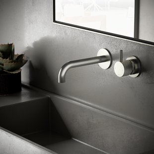 Afbouwdeel tbv Inbouw Wastafelkraan Hotbath Cobber X 18 cm Geborsteld Nikkel