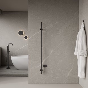 Elektrische Staafhanddoekradiator BWS Roku 60 Watt 150 cm Gunmetal