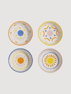 Handgemaakte schalen Boavista, 4 stuks