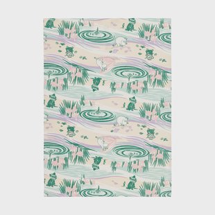 Moomin Arabia Beach day Moomin theedoek 50x70 cm