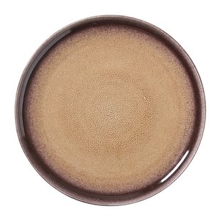 Dinerbord Olivia - bordeauxrood/beige - ø27.5x2.5 cm