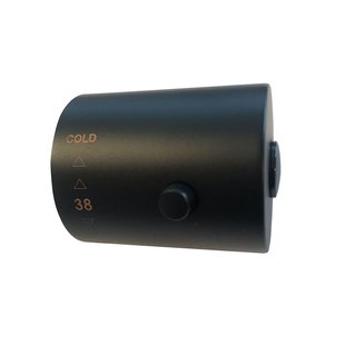 Thermostaatknop Wiesbaden Caral Voor Regendoucheset Opbouw Mat Zwart