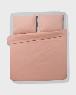 HEMA Dekbedovertrek 200x200/220cm chambray oranjerood (terra)