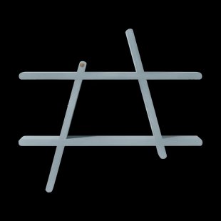 Andersen Furniture A-Shelf wandplank Special Edition Grey blue M 52x9x46 cm