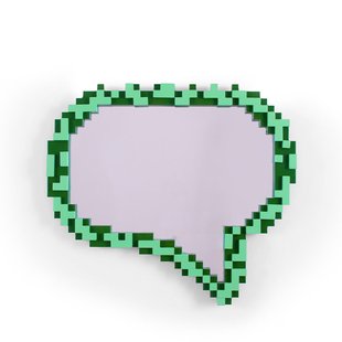 SELETTI - Message Pixel Spiegel Groen