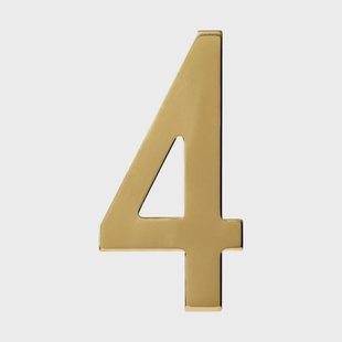 Intersteel PVD messing huisnummer 4