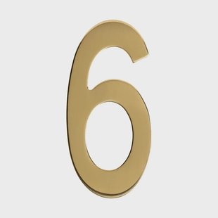 Intersteel PVD messing huisnummer 6