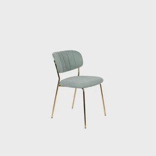 Housecraft Living Jolien Eetkamerstoelen Goud| Lichtgroen - Set van 2