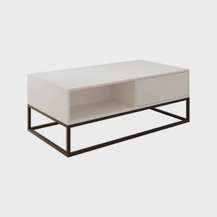 Meubella - Salontafel Delta - Wit - 120 cm