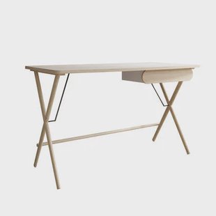 Meubella - Bureau Moron - Licht eiken - 135 cm