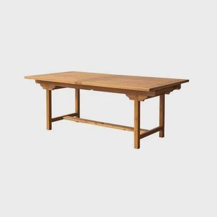 Tikamoon - Rechthoekige tuintafel massief acaciahout met verlengblad