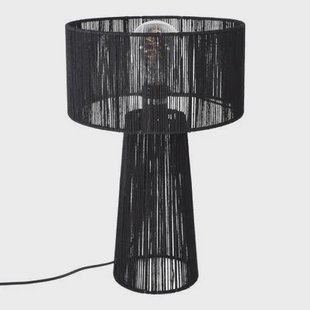 Urban Interiors - Tafellamp Diro Jute 43x30 Zwart