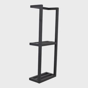 LOFT42 Pim Wandhanddoekenhouder 2 laags - Zwart - Metaal