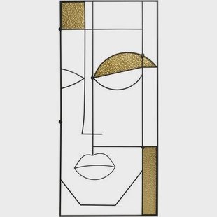 Wand Kapstok Art Face man 200x90cm Kare Design